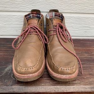 TOMS MENS 10.5 Leather Desert Chukka Ankle Boots